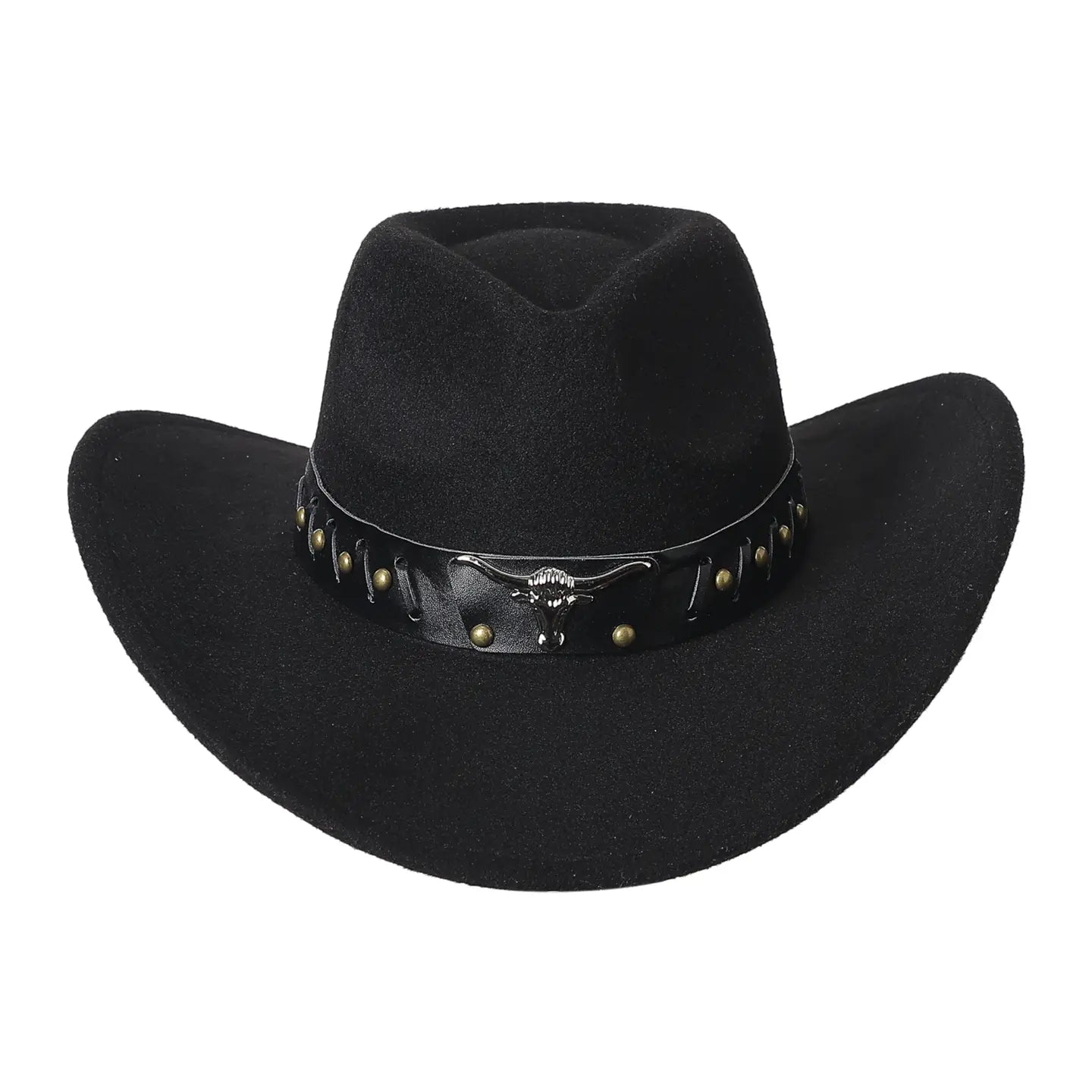 Chapeau de cowboy noir avec signe