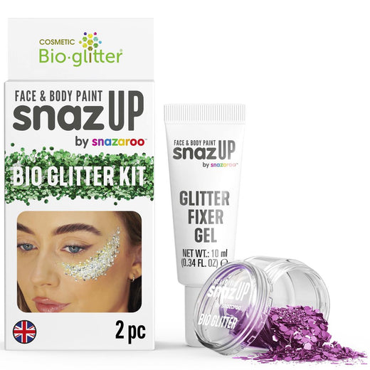 Ensemble paillettes bio Snazaroo - Fuchsia