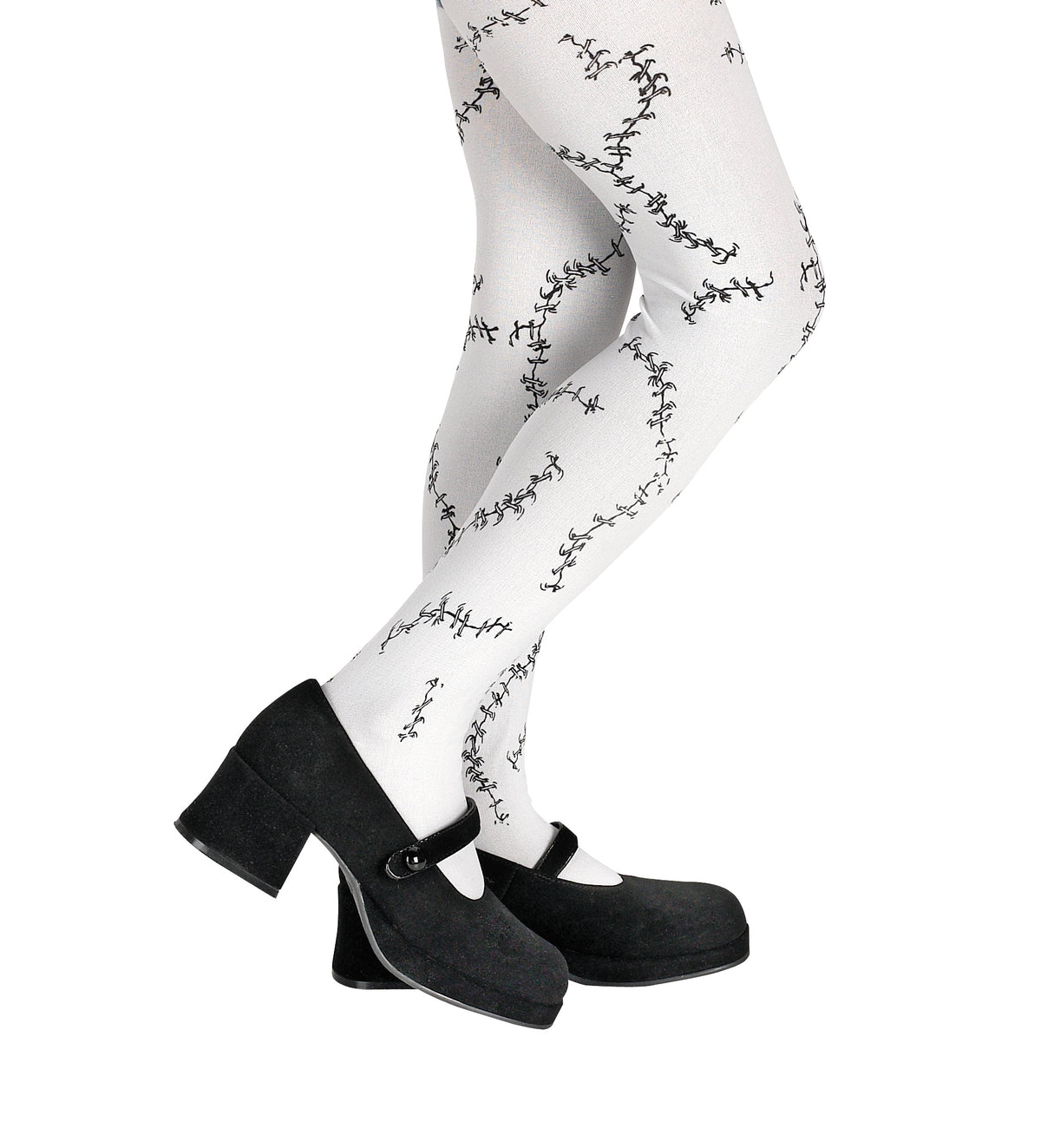 Collants - Blancs cousus - Générique - Ado