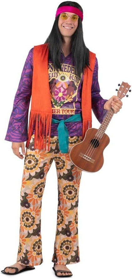 Costume De Hippie Psychédélique - Homme