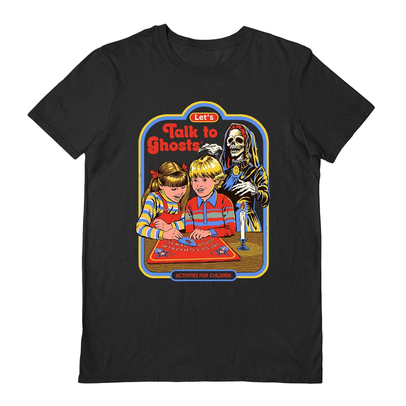 Steven Rhodes unisex black T-shirt (Talk To Ghosts): S