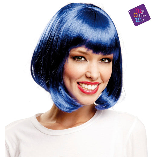 Perruque Courte - Bleu