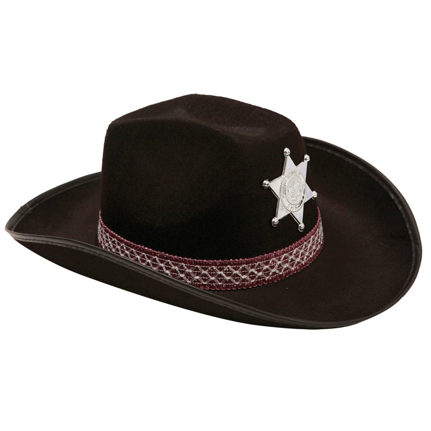 Chapeau De Shérif Du Far West - Noir