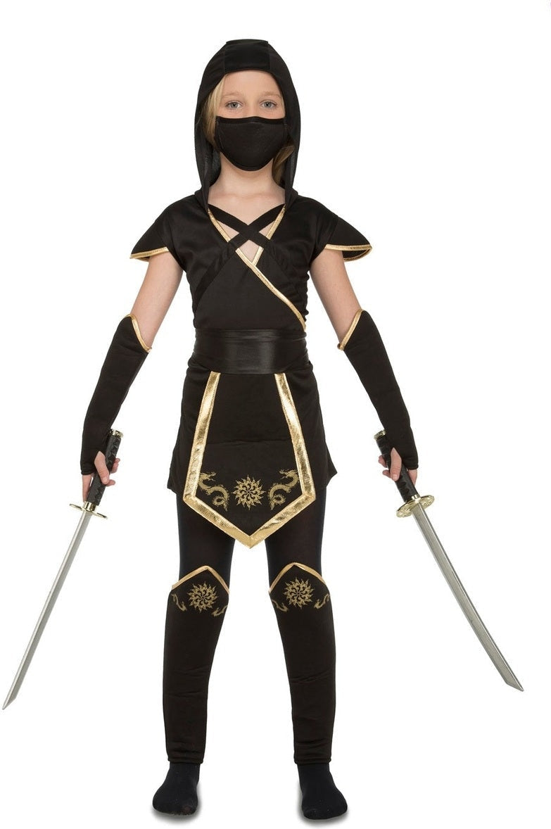 Costume De Ninja Noir - Fille