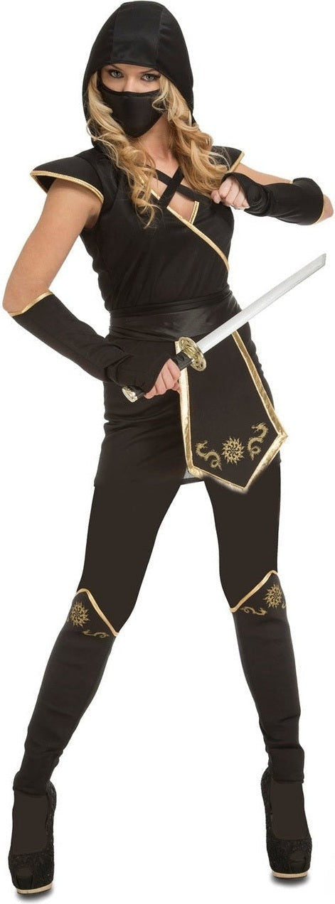 Costume De Ninja Noir - Femme
