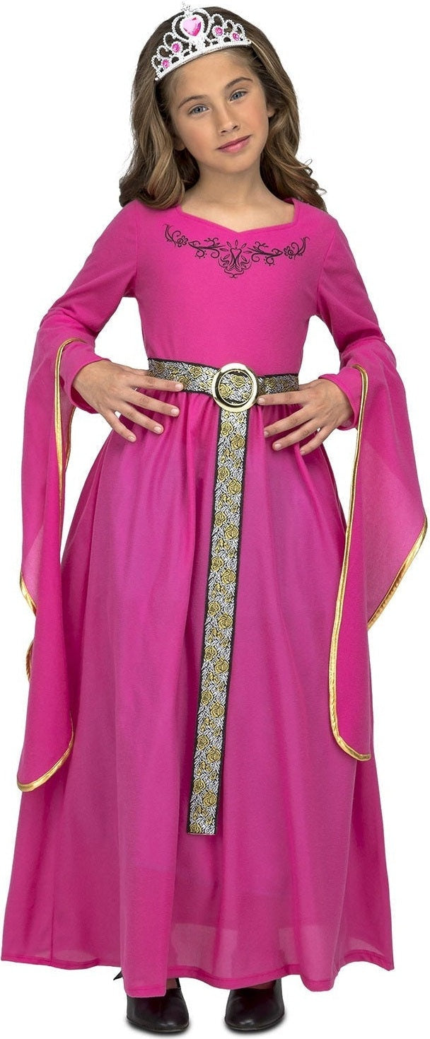 Costume De Princesse Médiévale Rose - Enfant