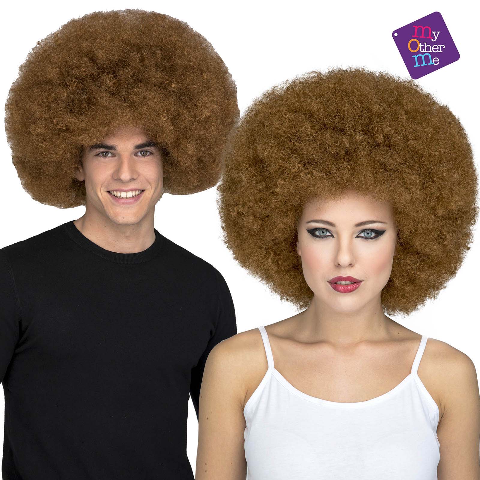 Perruque Afro Géante - Brune