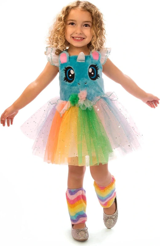 Costume Licorne Petits Yeux Rose - Fille
