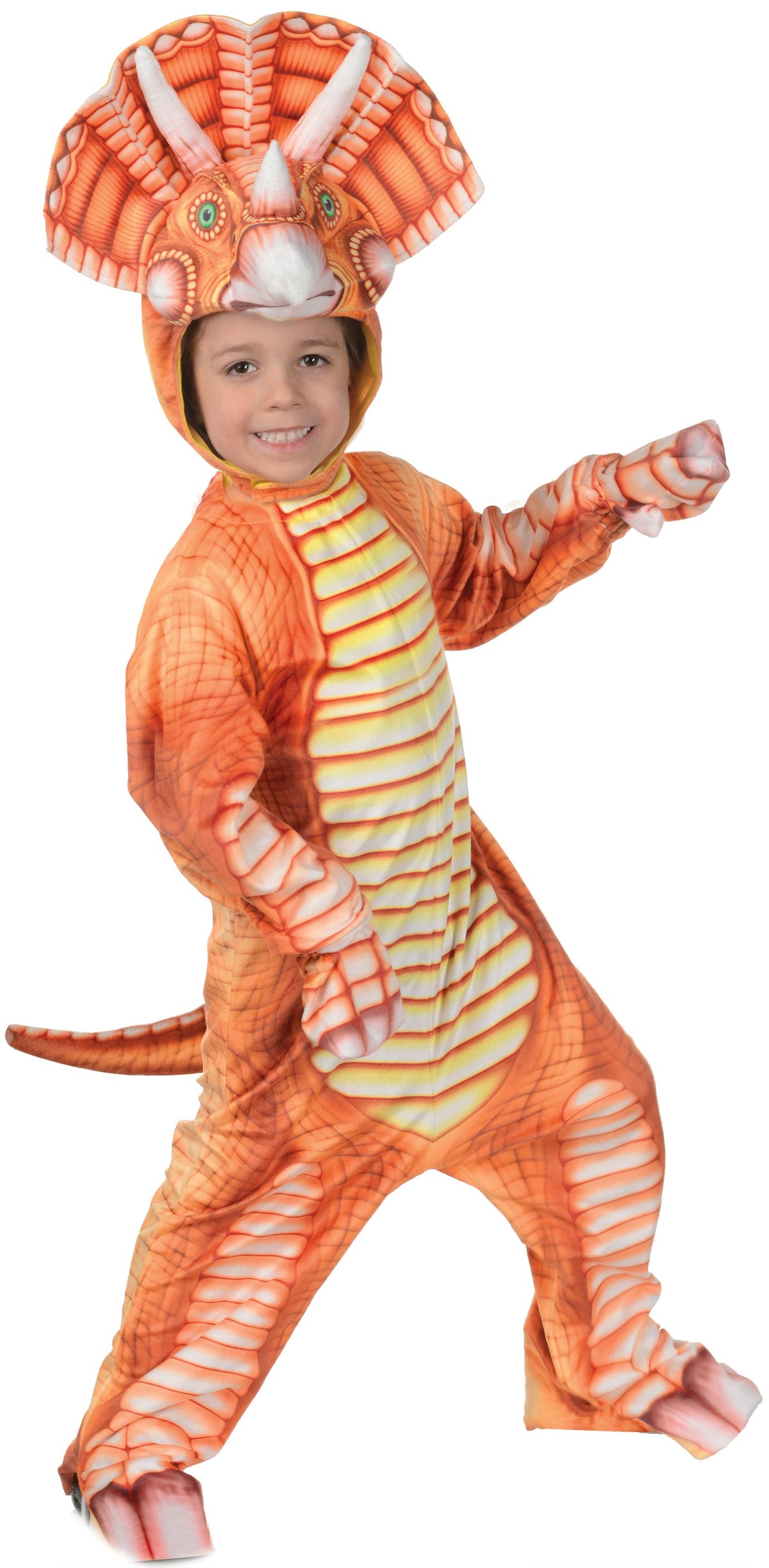 Costume de tricératops orange - Enfant