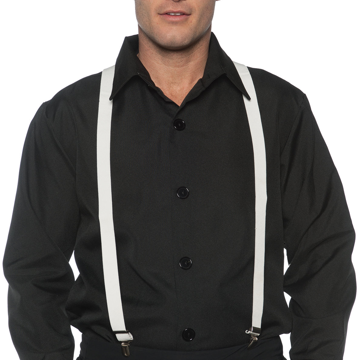 White suspenders
