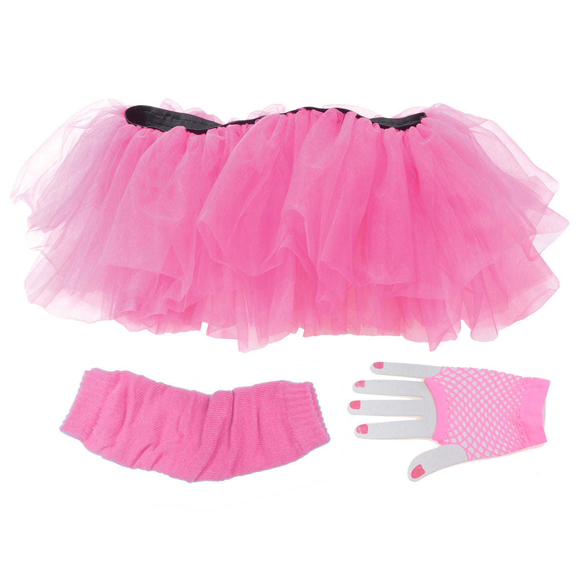 Ensemble tutu rose fluo