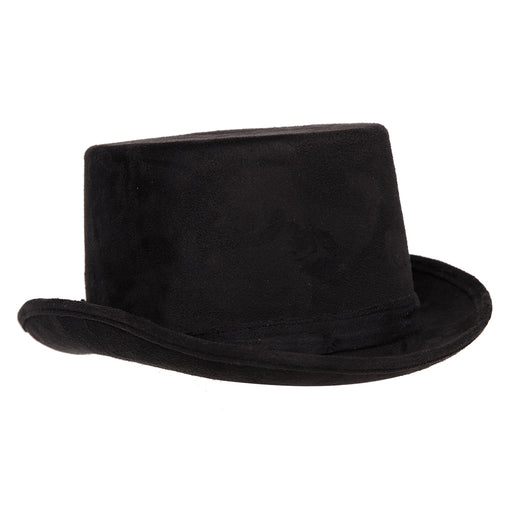 Haut-de-forme imitation suède - Noir