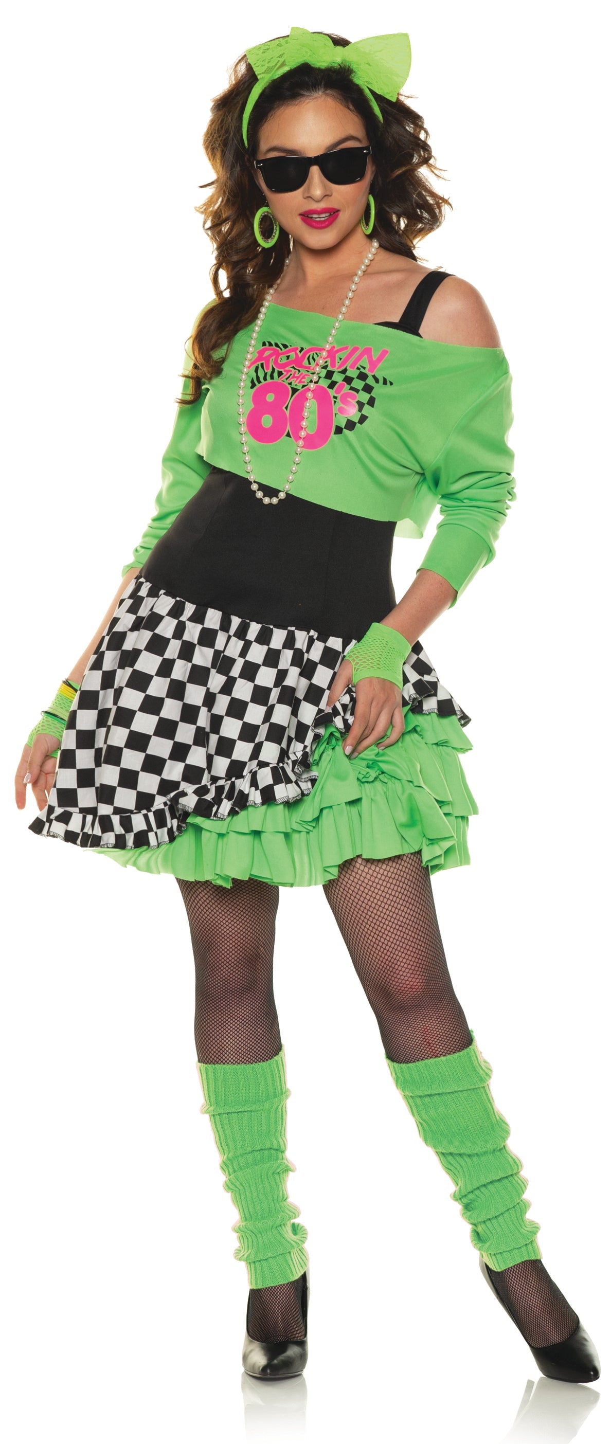 80s green costume - Woman
