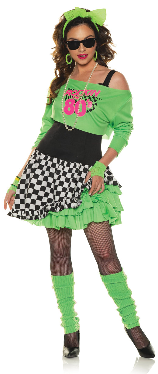 80s green costume - Woman