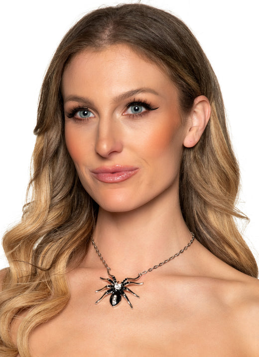 Collier araignée diamant