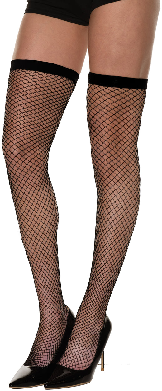 Bas résille cuisse haute
