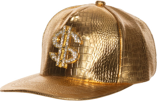 Casquette hip-hop métallique