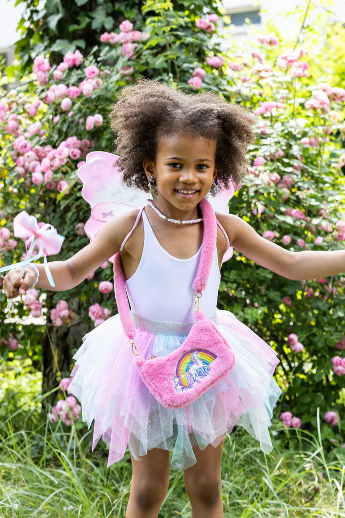 Sac bandoulière câlin arc-en-ciel – Rose