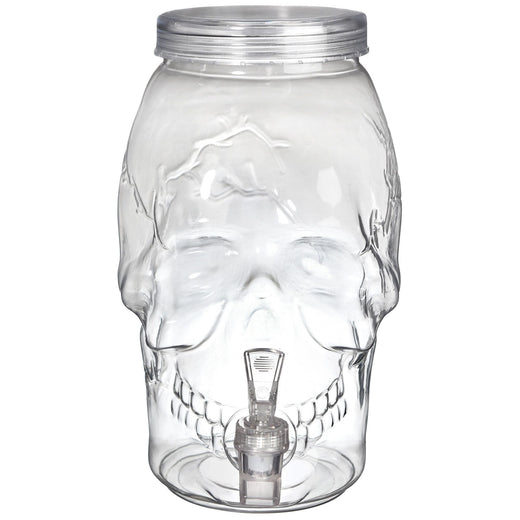 Skull Shaped Plastic Drink Dispenser