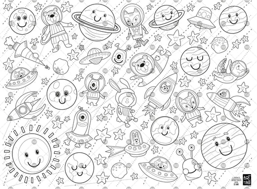 Coloriage géant - L'espace - PiCO Tatoo