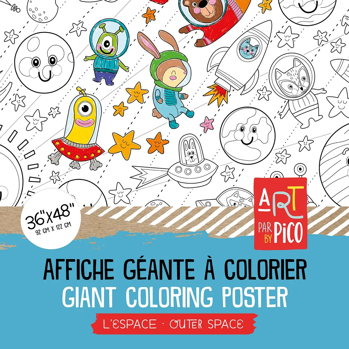 Giant coloring - Space - PiCO Tatoo