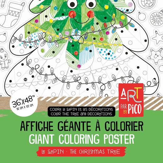 Giant tree coloring poster - PiCO Tatoo