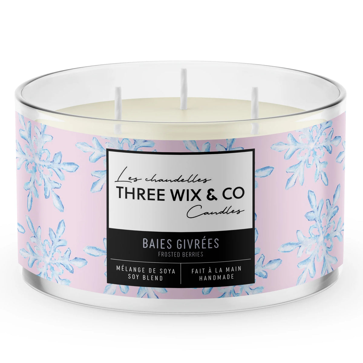 Chandelle Baies givrées - Three Wix And Co