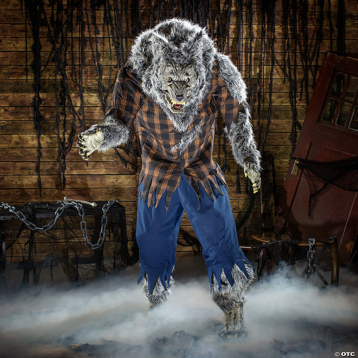 Loup-garou massif animé 7,5 pi – décoration d’Halloween
