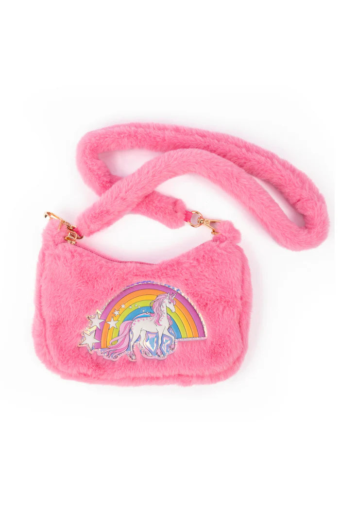 Sac bandoulière câlin arc-en-ciel – Rose