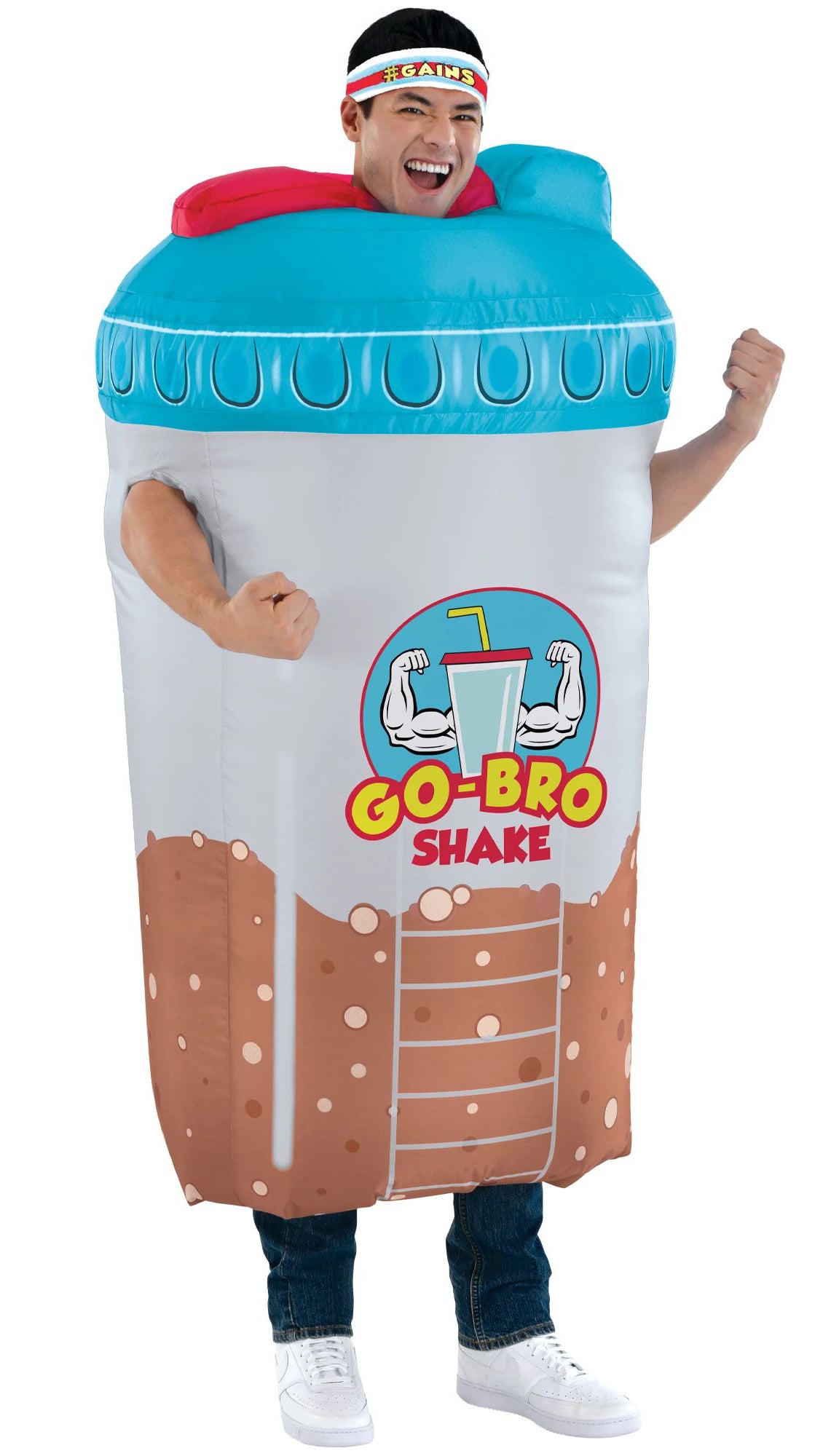 Costume Shake Bro-Tein gonflable - Adulte