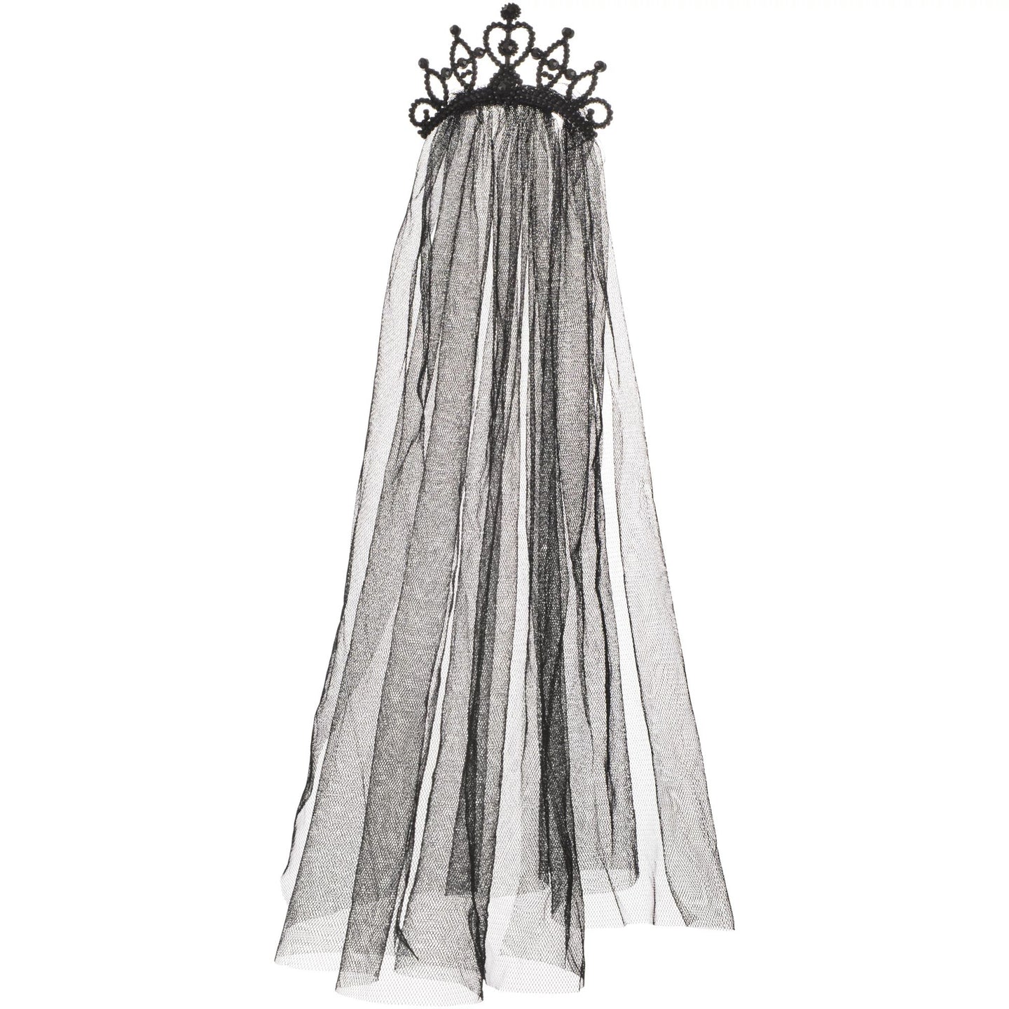 Diadème avec voile noir