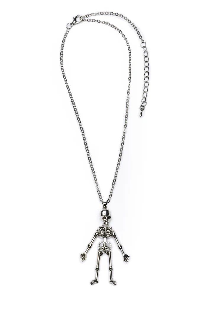 Collier Spooky – Squelette terrifiant