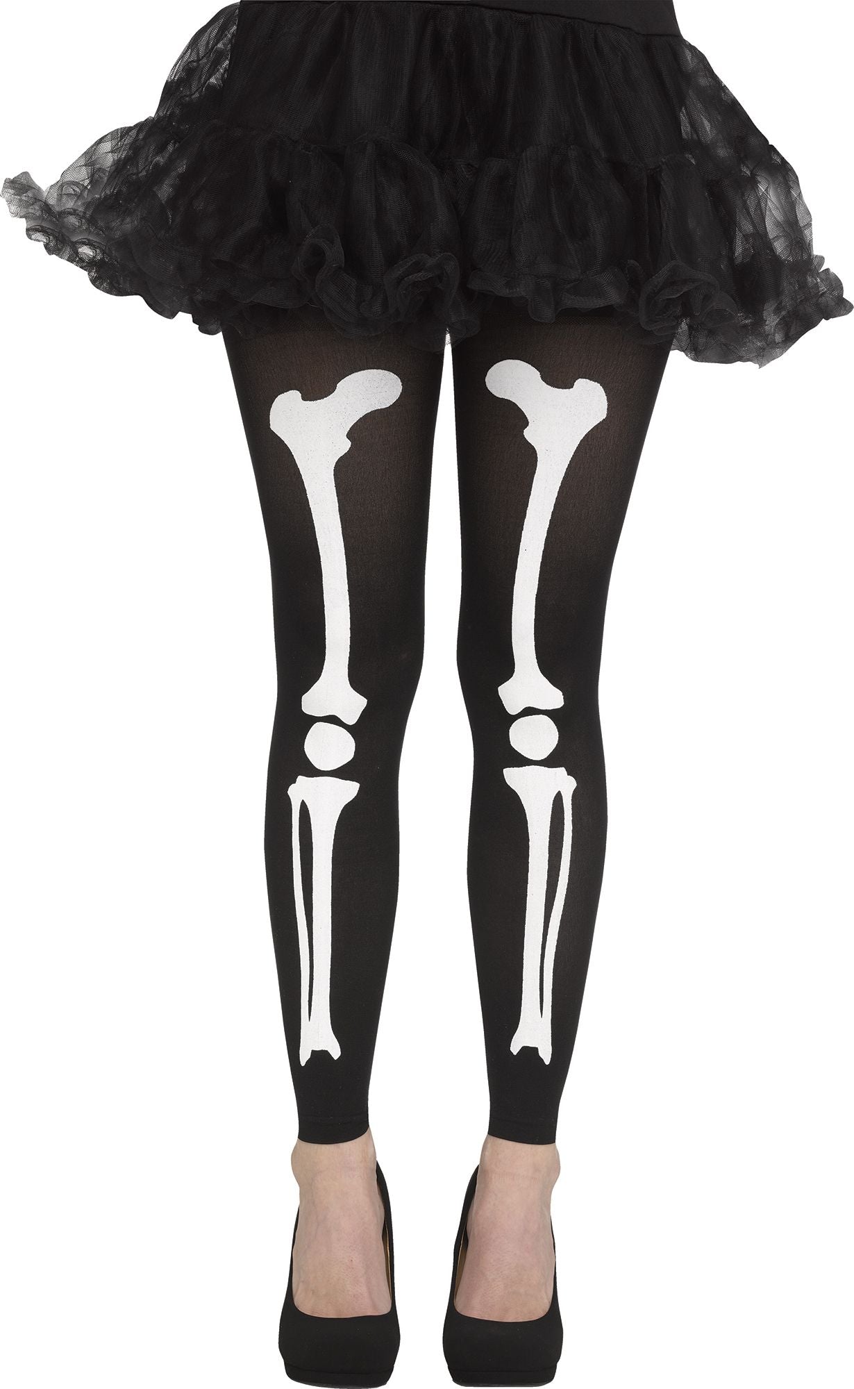Collants sans pieds - Os blanc