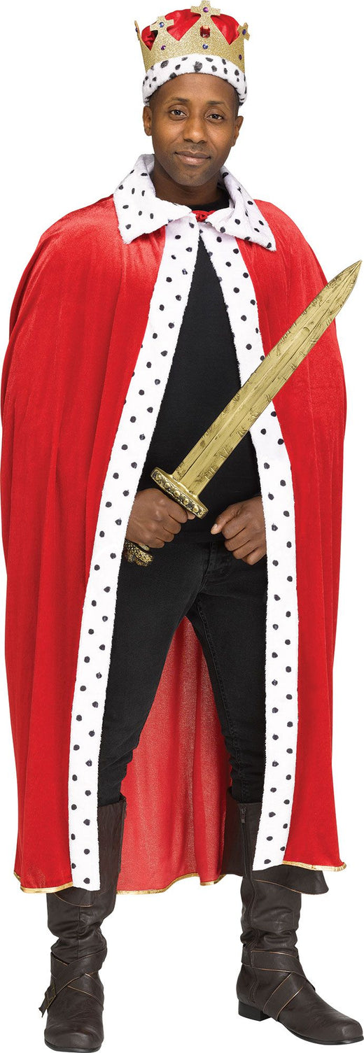 Set of dress and king's crown - Adult