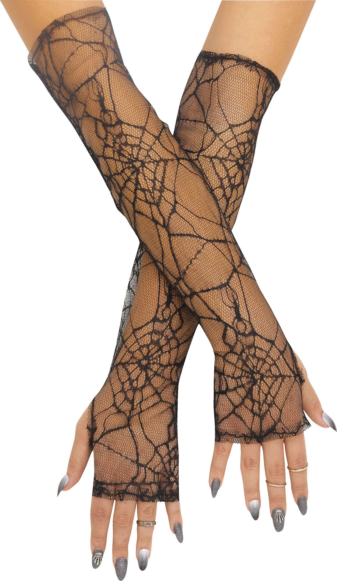 Fingerless lace gloves - Canvas