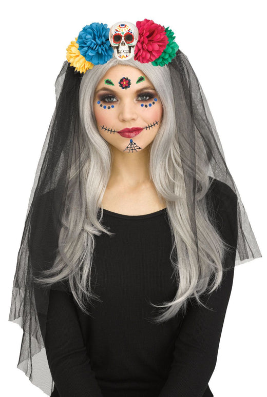 Voile de Mariée multicolore - Day of the dead