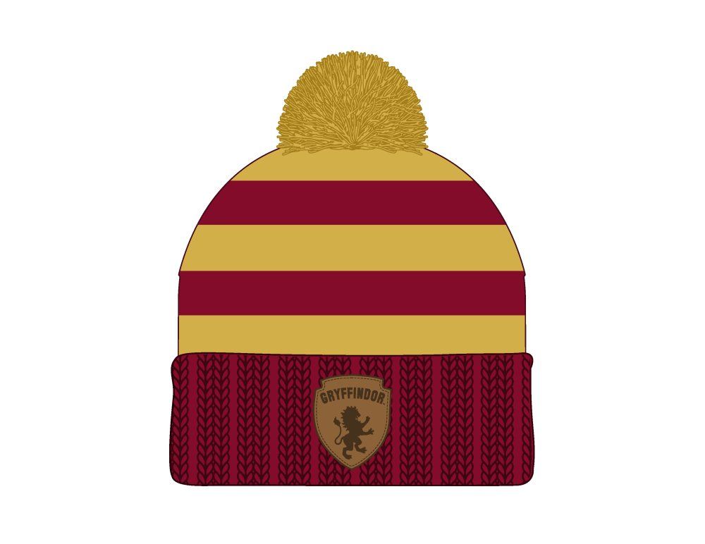 HARRY POTTER - GRYFFINDOR - Acrylic Stripe Cuff Beanie