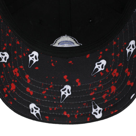 Casquette noire Ghost Face brodée pour homme