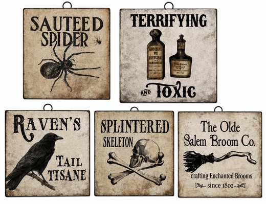 Metal signs for Halloween