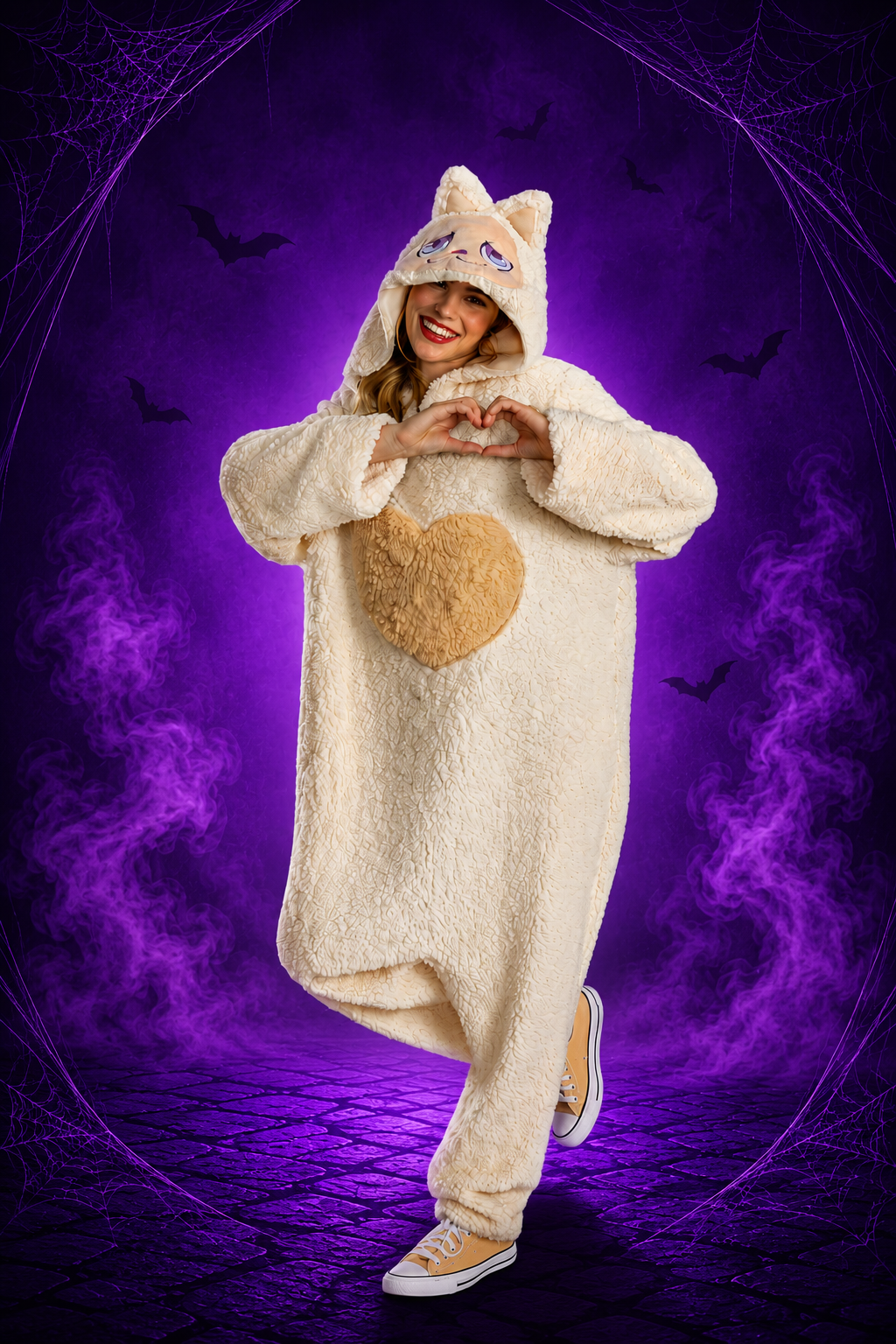 Costume - Mumu Monster Ivoire Combinaison Deluxe - Adulte
