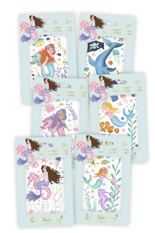 Mermaid Temporary Tattoos - Single