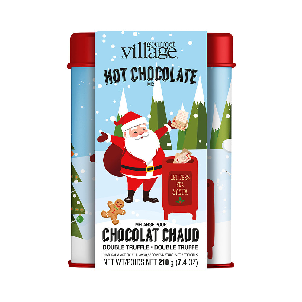 Chocolat chaud - Boîte souvenir en métal festif