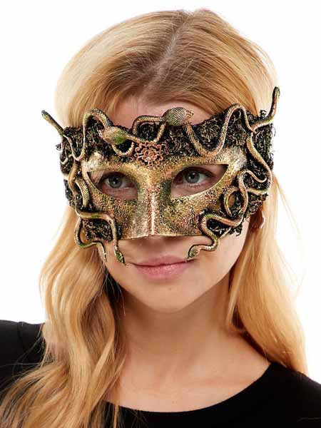 Voodoo half-mask forest spirit