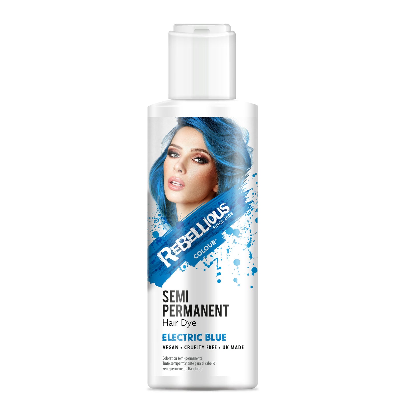 Teintures capillaires semi-permanentes - Electric Blue/Bleu Électrique