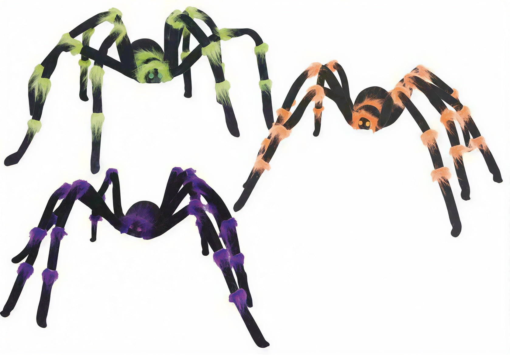 29-inch Colorful Hairy Spider
