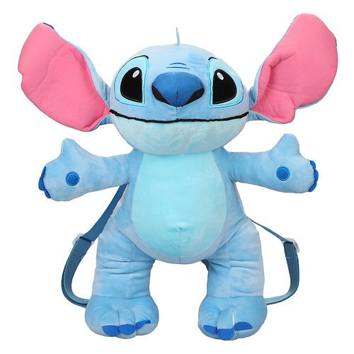 Disney Stitch Kids 17" 3-D Plush Backpack