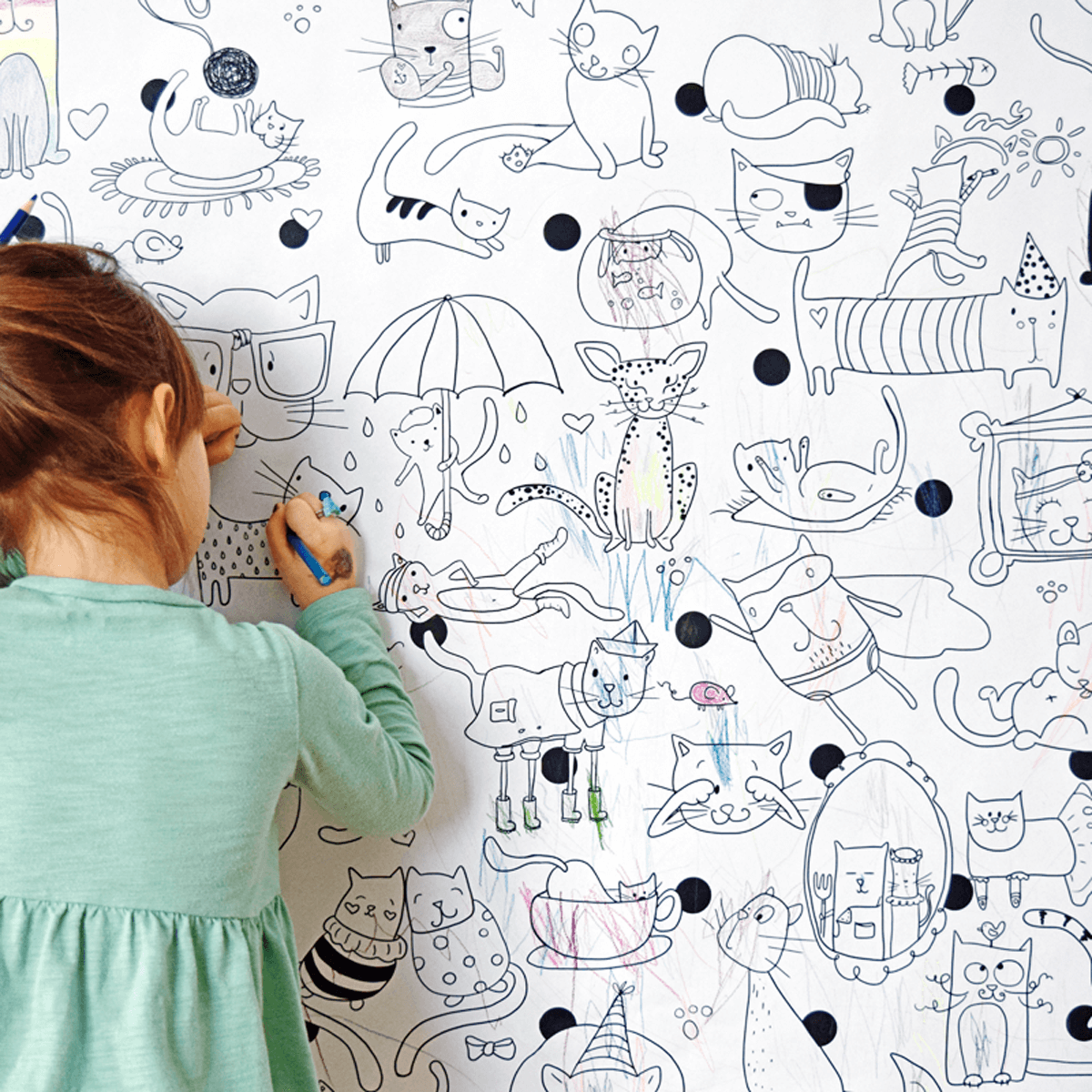 Coloriage géant - Les chats - PiCO Tatoo