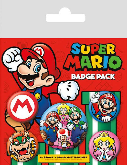 Pack de badges Super Mario (Mario)