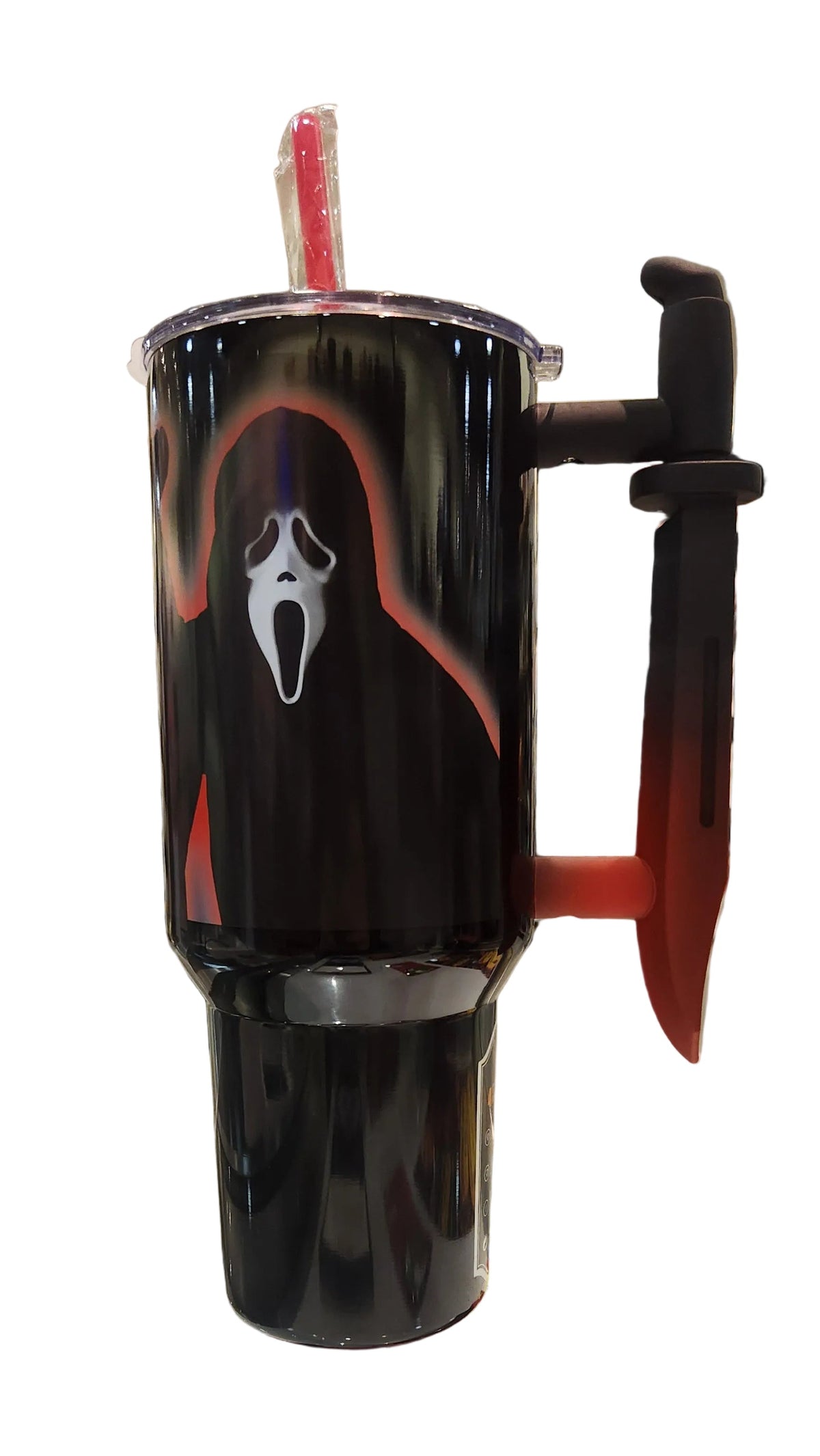 Gobelet isotherme Ghost Face 40 oz avec poigné en poignard