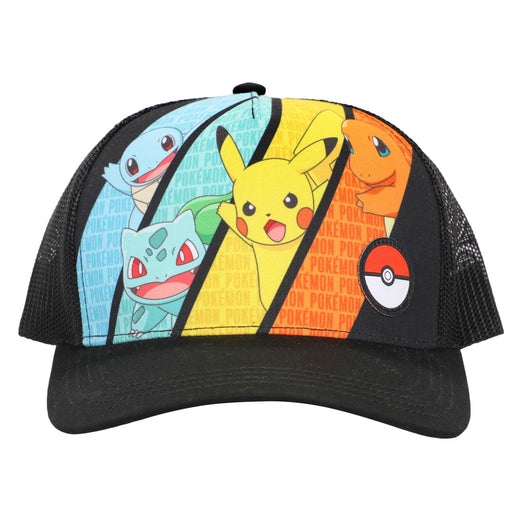 Casquette - Pikachu, Bulbasaur, Charizard, Squirtle and Pokeball - Pokémon